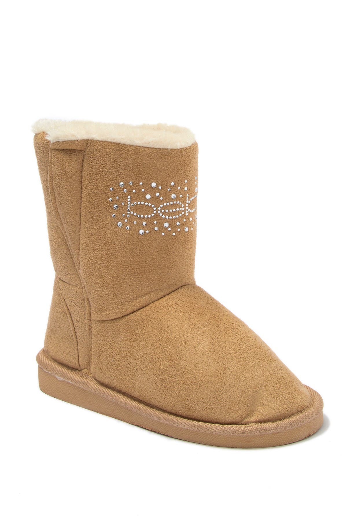 Microsuede Faux Fur Lined Winter Boot 