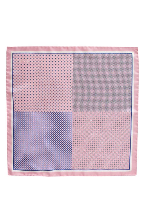 ETON ETON GEOMETRIC PRINT SILK POCKET SQUARE 