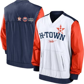 Sideline Pullover Satin Jacket Houston Astros