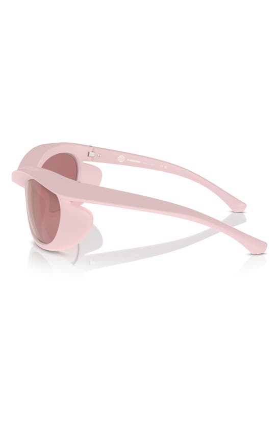 Shop Burberry 66mm Oversize Irregular Sunglasses In Pink
