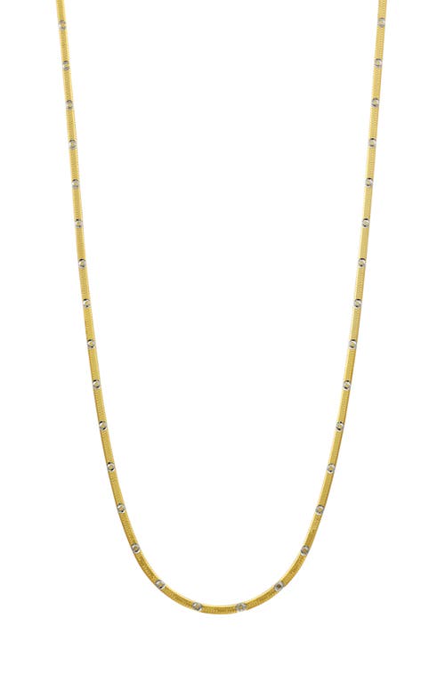 14K Gold Snake Chain Necklace in 14K White Yellow Gold