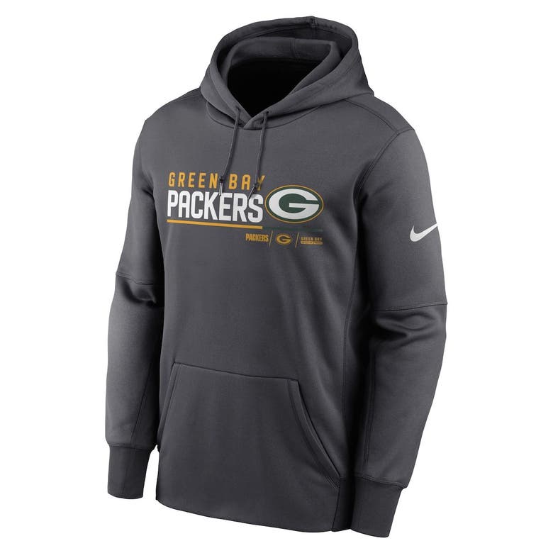 Green Bay Packers Nike Prime Logo Name Split Pullover Hoodie