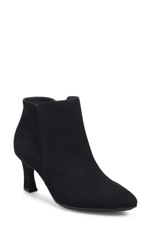 Söfft Sasha Water Resistant Bootie In Black Suede