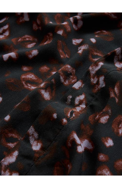 John Varvatos Men's Rodney Kiss-print Sport Shirt In Carbon Grey