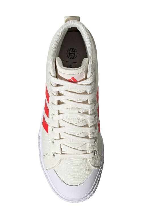 Adidas Originals Adidas Bravado 2.0 Platform Mid Skate Sneaker In White/black/white
