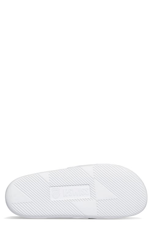 Shop K-swiss X Mclaren Slide Sandal In White/black