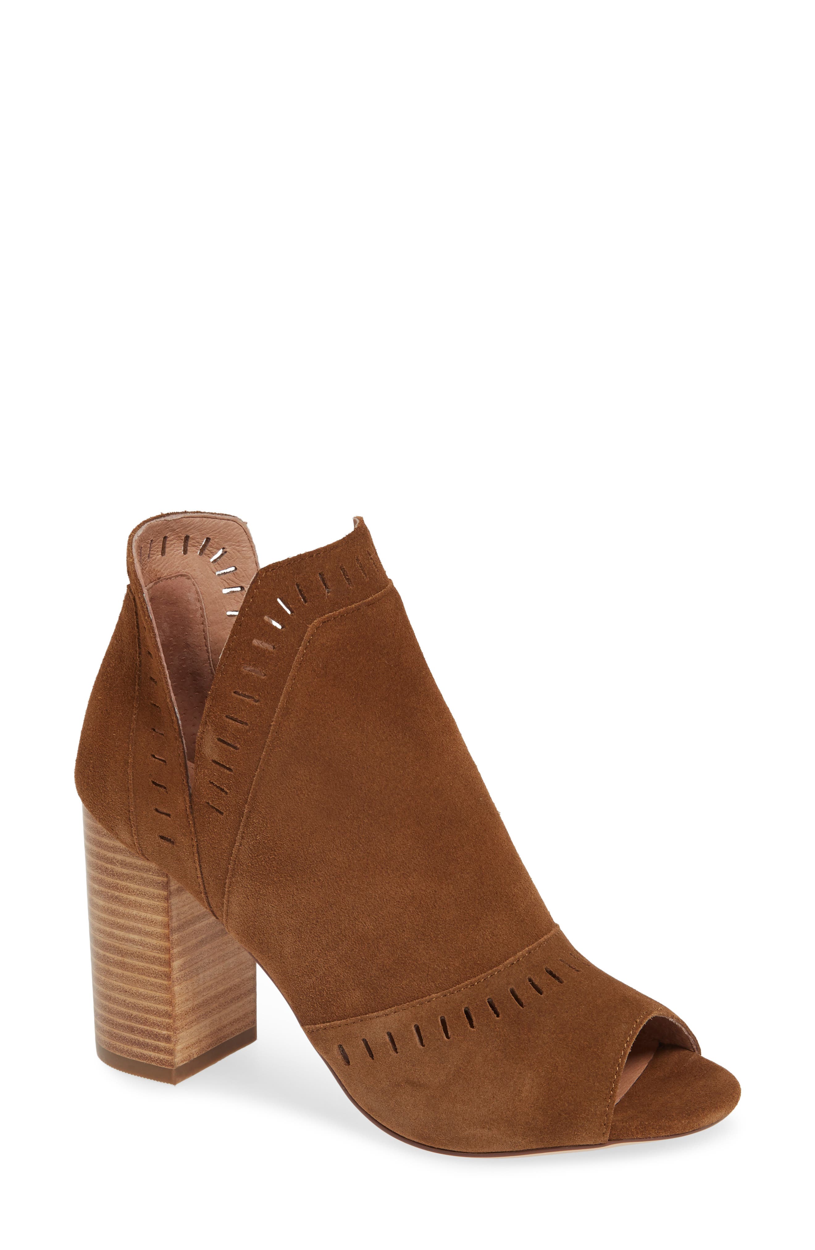 halogen peep toe bootie
