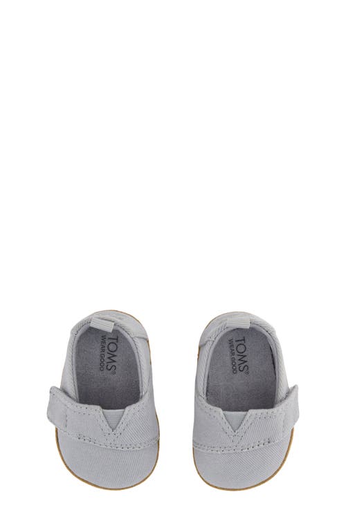 Shop Toms Alpargata Crib Shoe In Grey