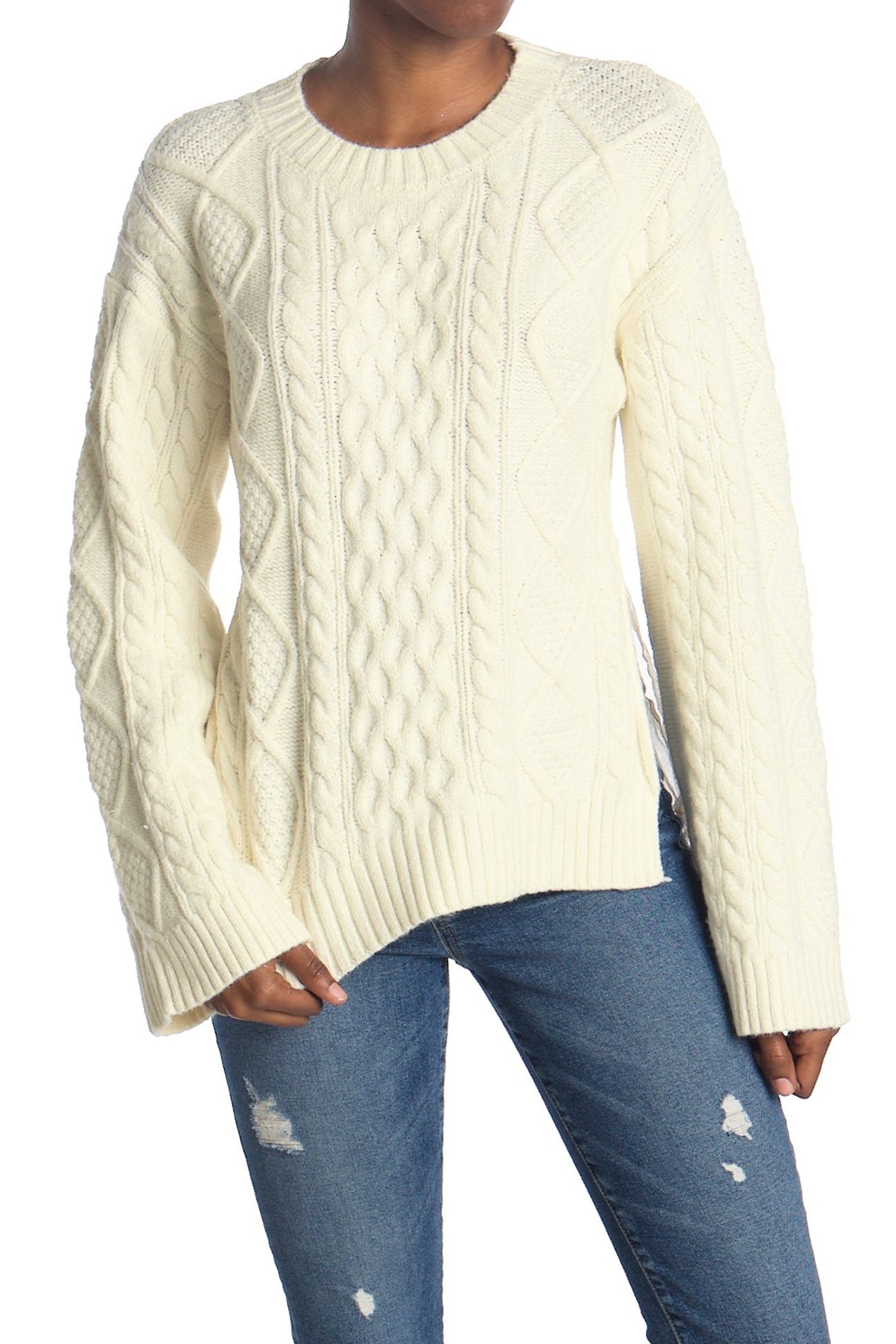 EN SAISON | Cable Knit Pullover Sweater | Nordstrom Rack