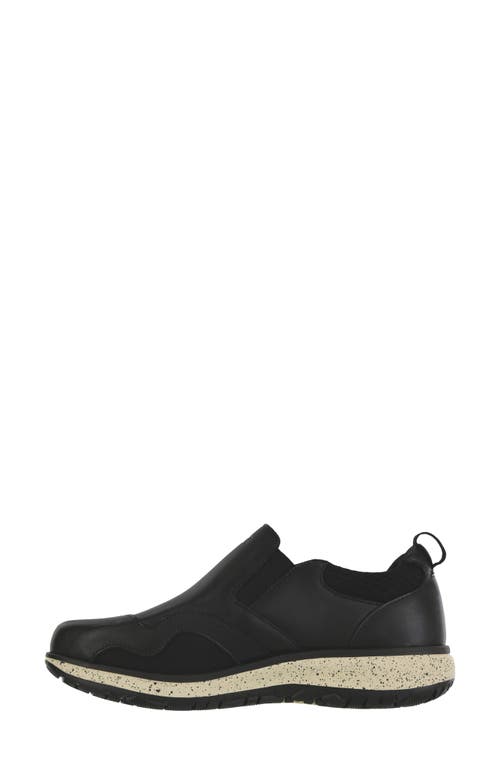 Sas Scramble Water Resistant Slip-on Sneaker In Black