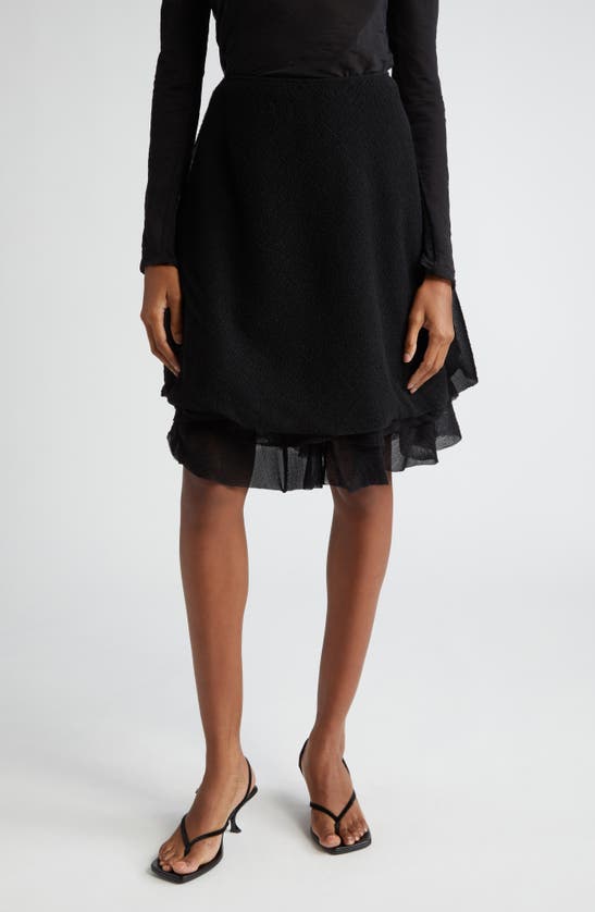 Proenza Schouler Julia Micropleated Jersey Skirt In Black
