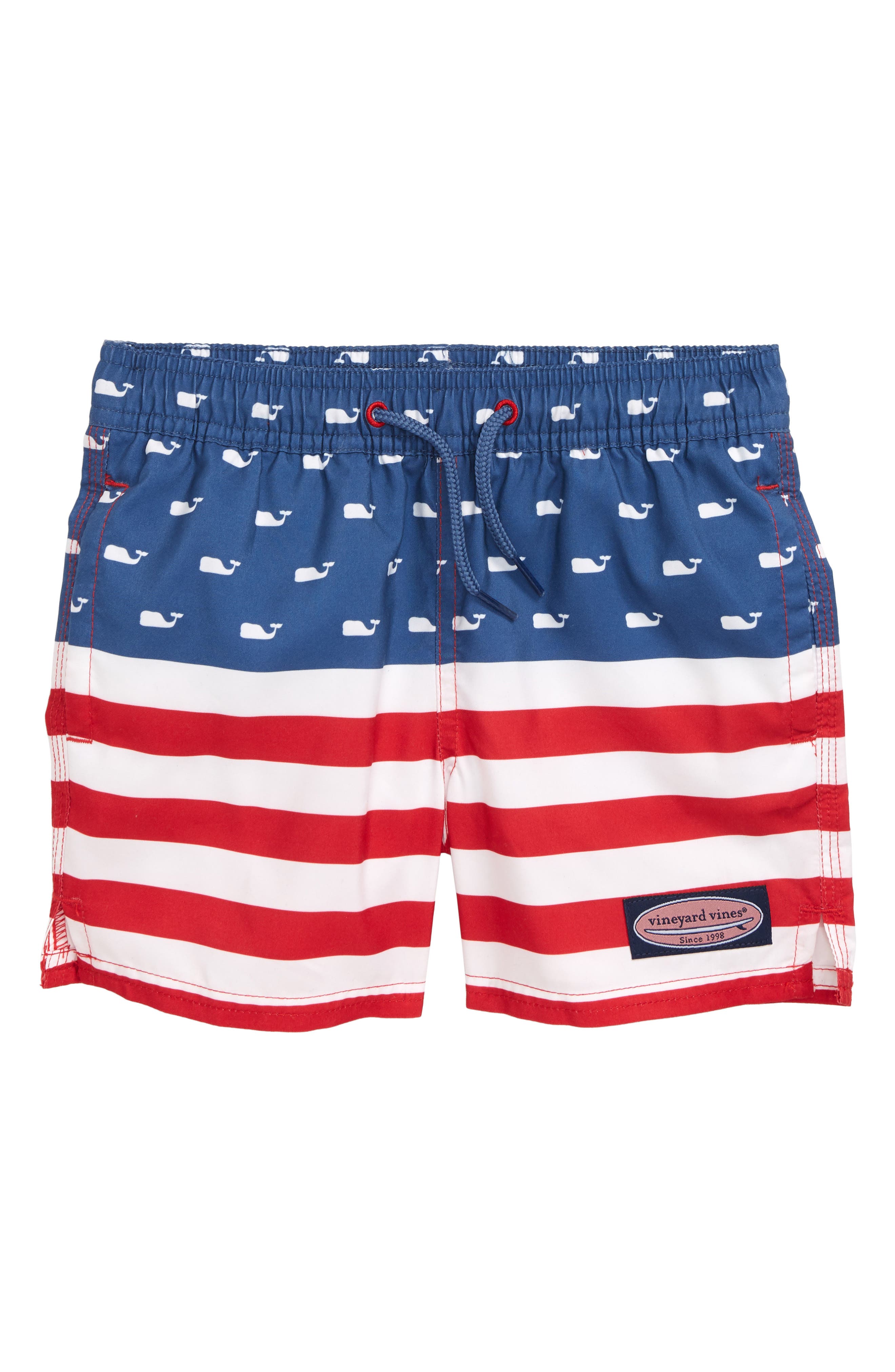 vineyard vines american flag swim trunks