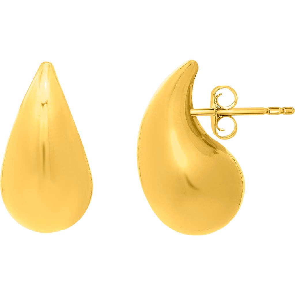 Karat Rush Raindrop Stud Earrings In Yellow