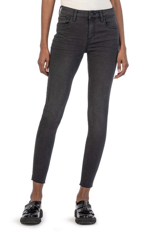 KUT from the Kloth Donna Raw Hem Ankle Skinny Jeans in Complexion