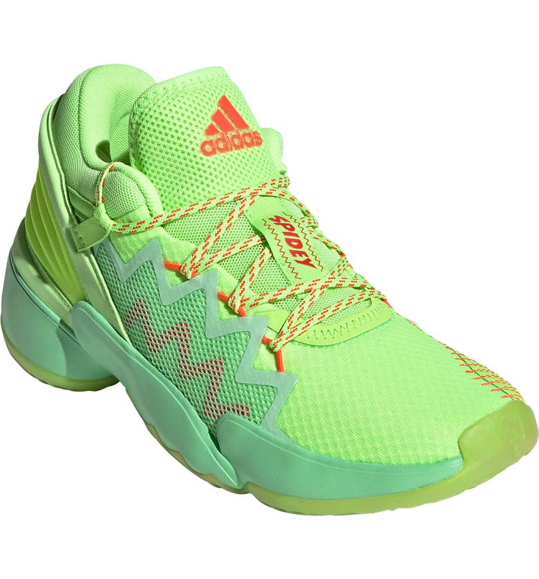 ADIDAS Kids' D.O.N. Issue #2 Basketball Shoe, Main, color, GLORY MINT/SIGNAL GREEN