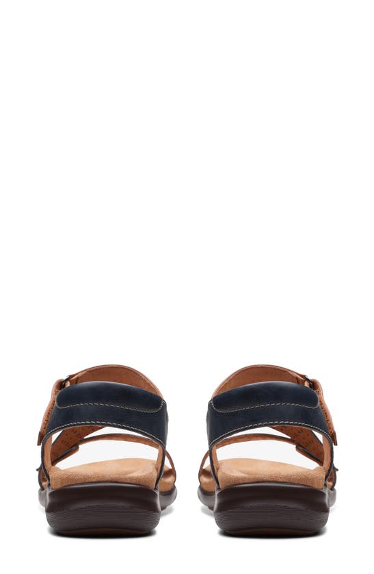 Shop Clarks (r) Kilty Way Sandal In Navy Leather