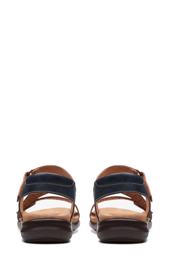 Clarks Kilty Way Sandal In Navy Leather