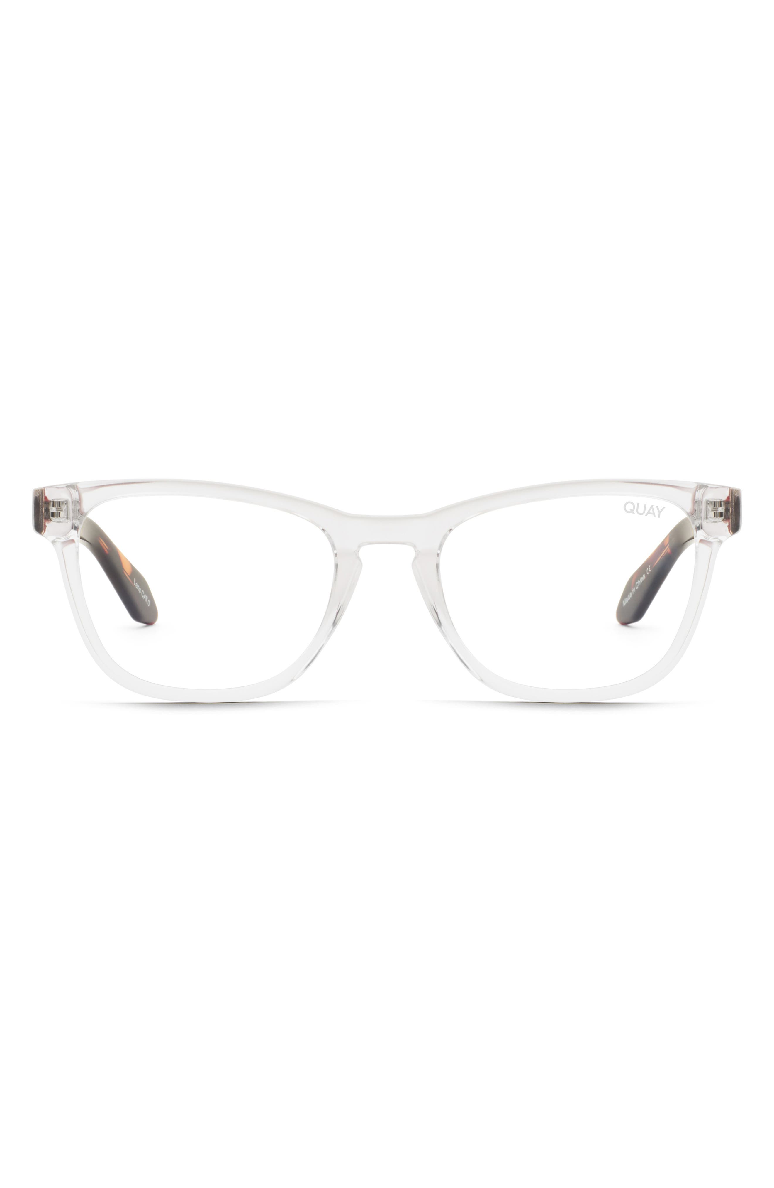 quay sunglasses clear