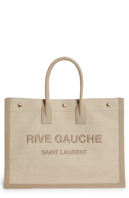 Saint Laurent Men's Noe Rive Gauche Canvas Tote Bag - Bergdorf Goodman