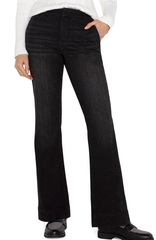 Shop Liverpool Pearl Flare Pull-on Flare Jeans In Lost Creek