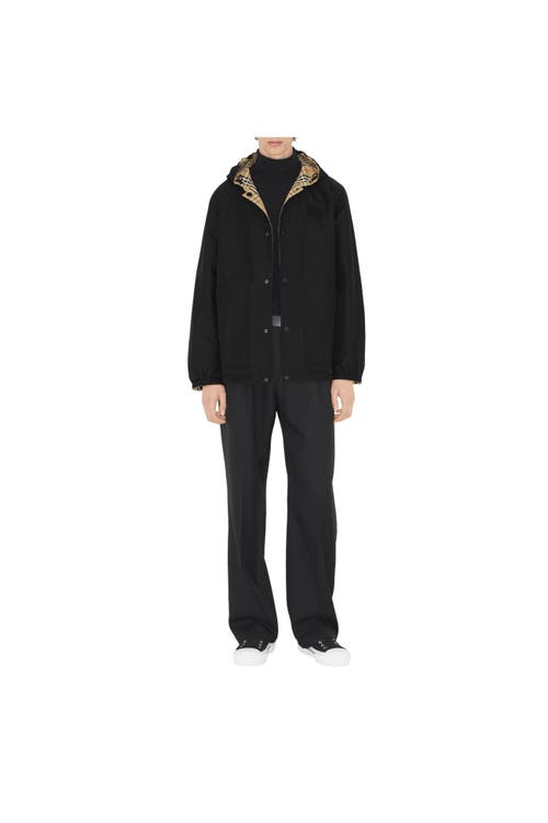 BURBERRY BURBERRY REVERSIBLE CHECK NYLON HOODED JACKET
