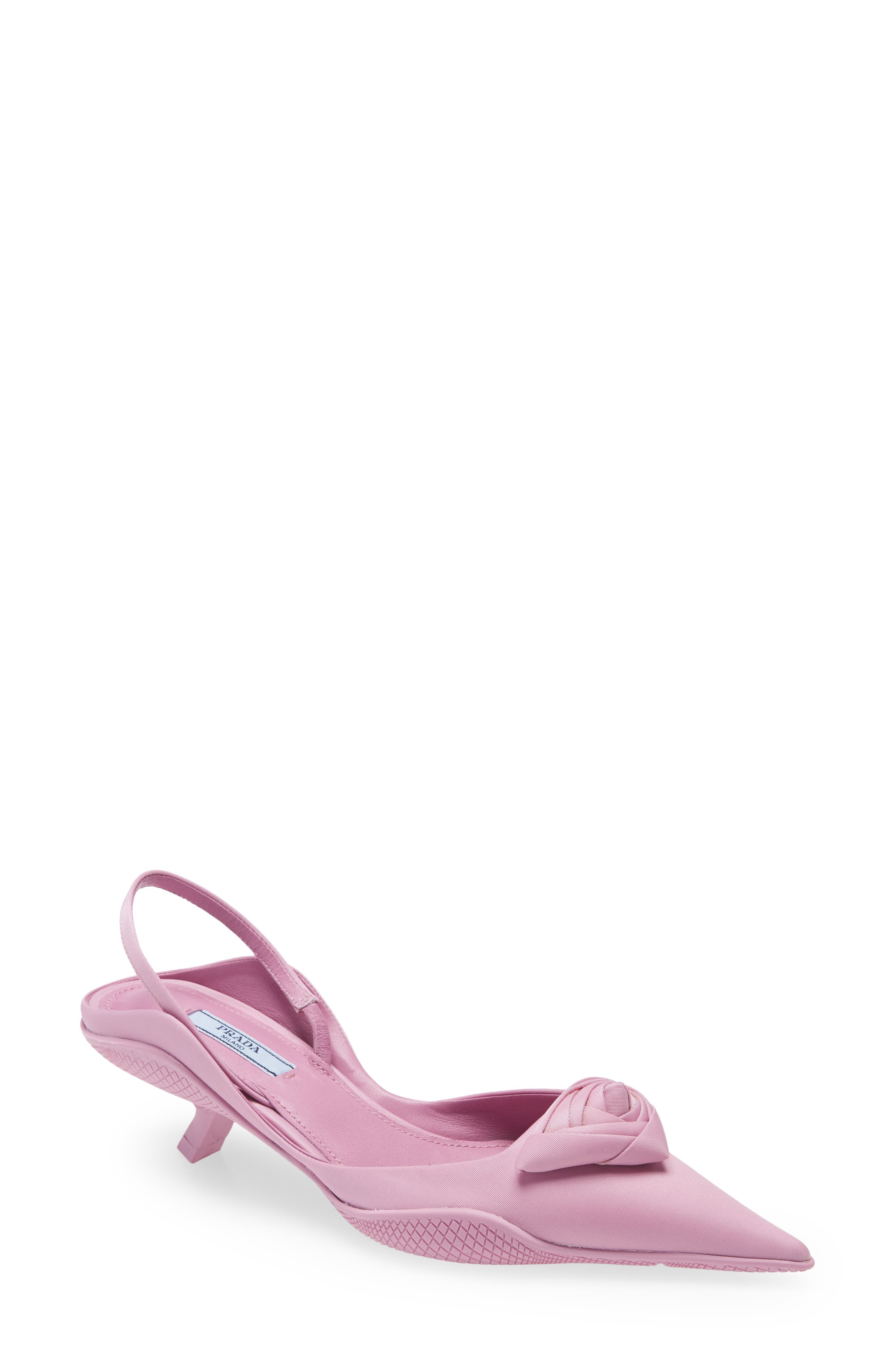 prada heels pink