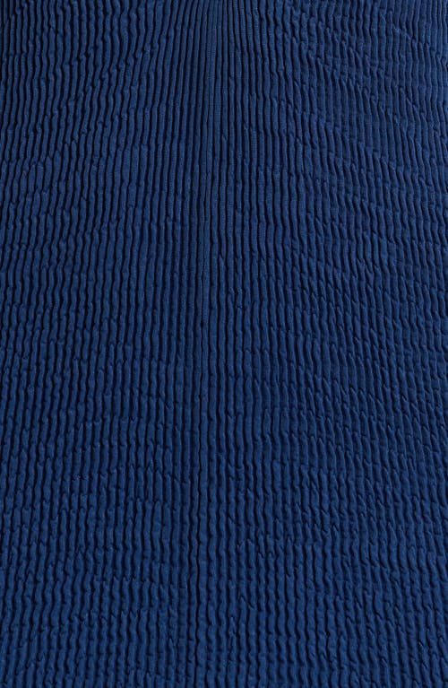 Cleonie Neptune Plunge Cover-up Minidress In Navy