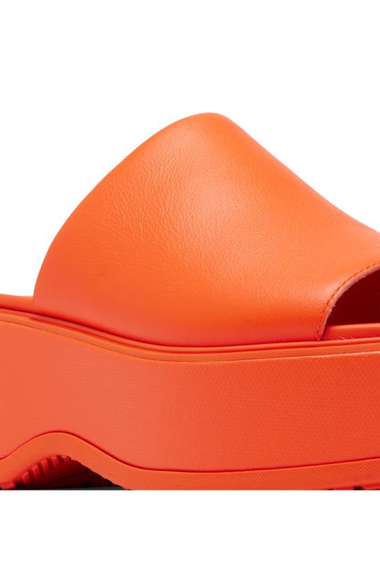 Shop Sorel Dayspring Platform Slide Sandal In Optimized Orange/ Optimized