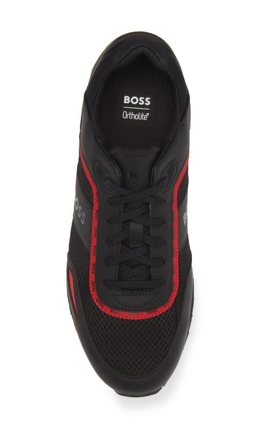 Shop Hugo Boss Boss Parkour Running Shoe In Black