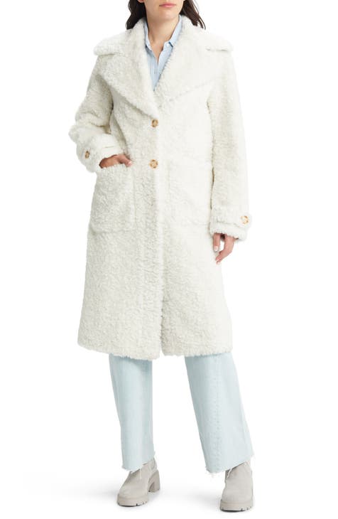 SHAN REVERSIBLE FAUX SHEARLING COAT