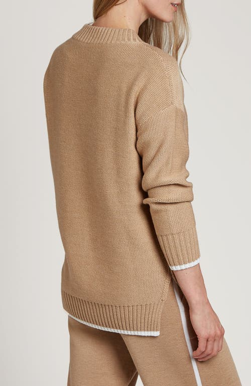 Shop Oyun Cozy Tunic Sweatshirt In Camel