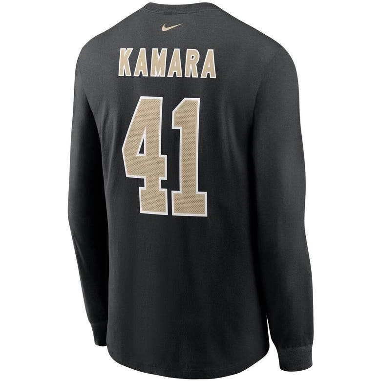 Nike Women's Alvin Kamara Black New Orleans Saints Name Number T-shirt