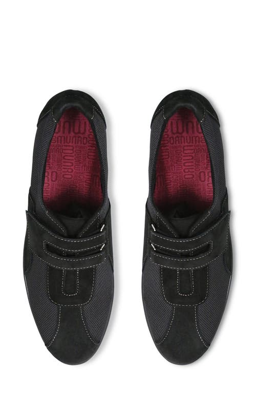 Shop Munro Joliet Ii Sneaker In Black Fabric/suede