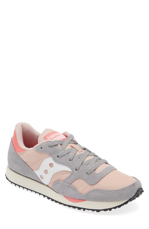 Shop Saucony Dxn Trainer In Grey/pink