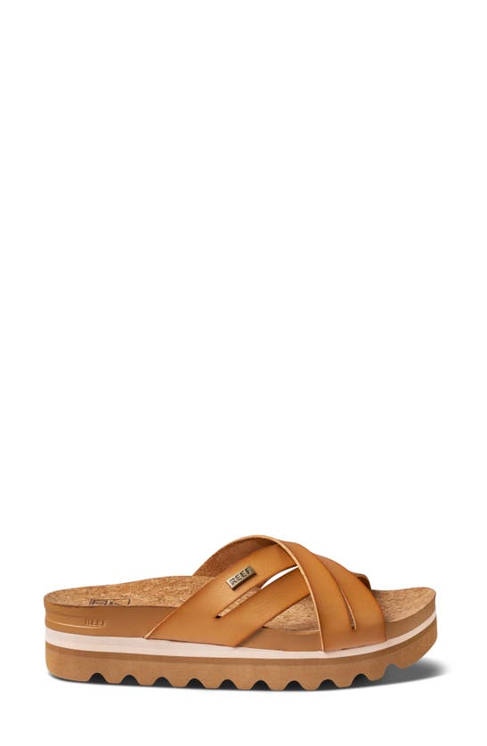 Reef Cushion Bloom Hi Slide Sandal In Natural