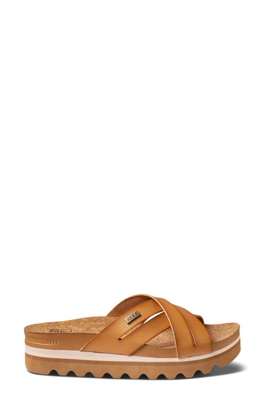 Shop Reef Cushion Bloom Hi Slide Sandal In Natural