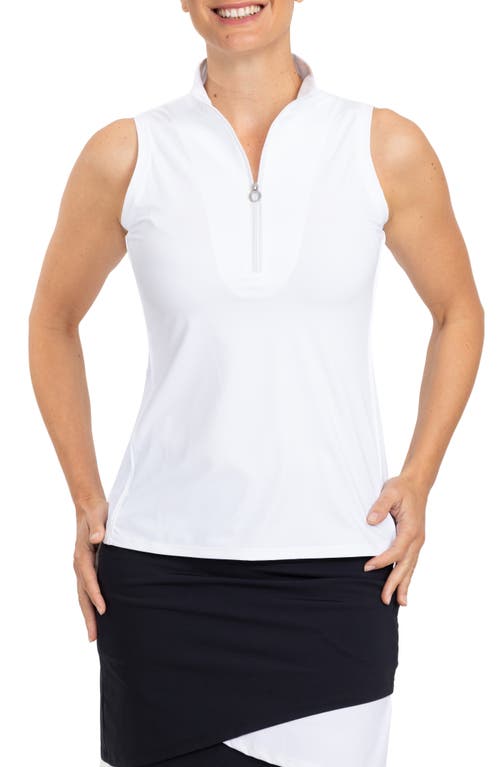 Keep It Covered Sleeveless Top in White