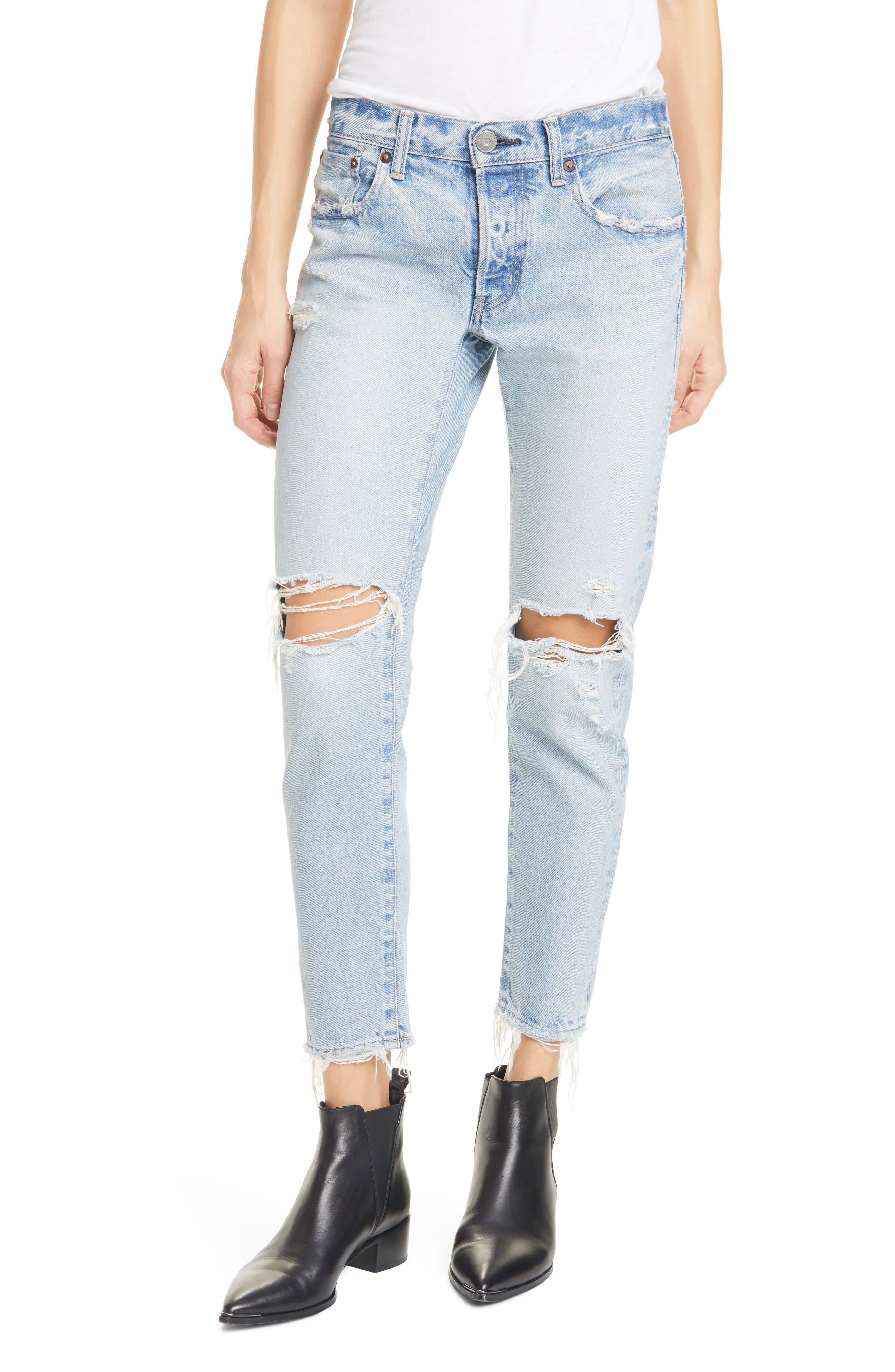 MOUSSY Vintage Yardley Ripped Tapered 