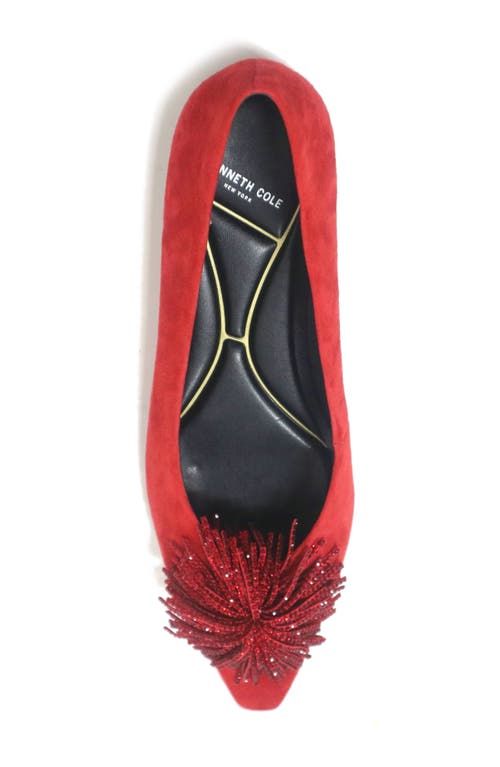Kenneth Cole Natasha Flat In Fuego Suede