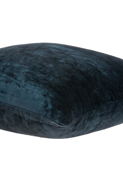 Parkland Collection Kyan Square Transitional Throw Pillow In Dark Blue