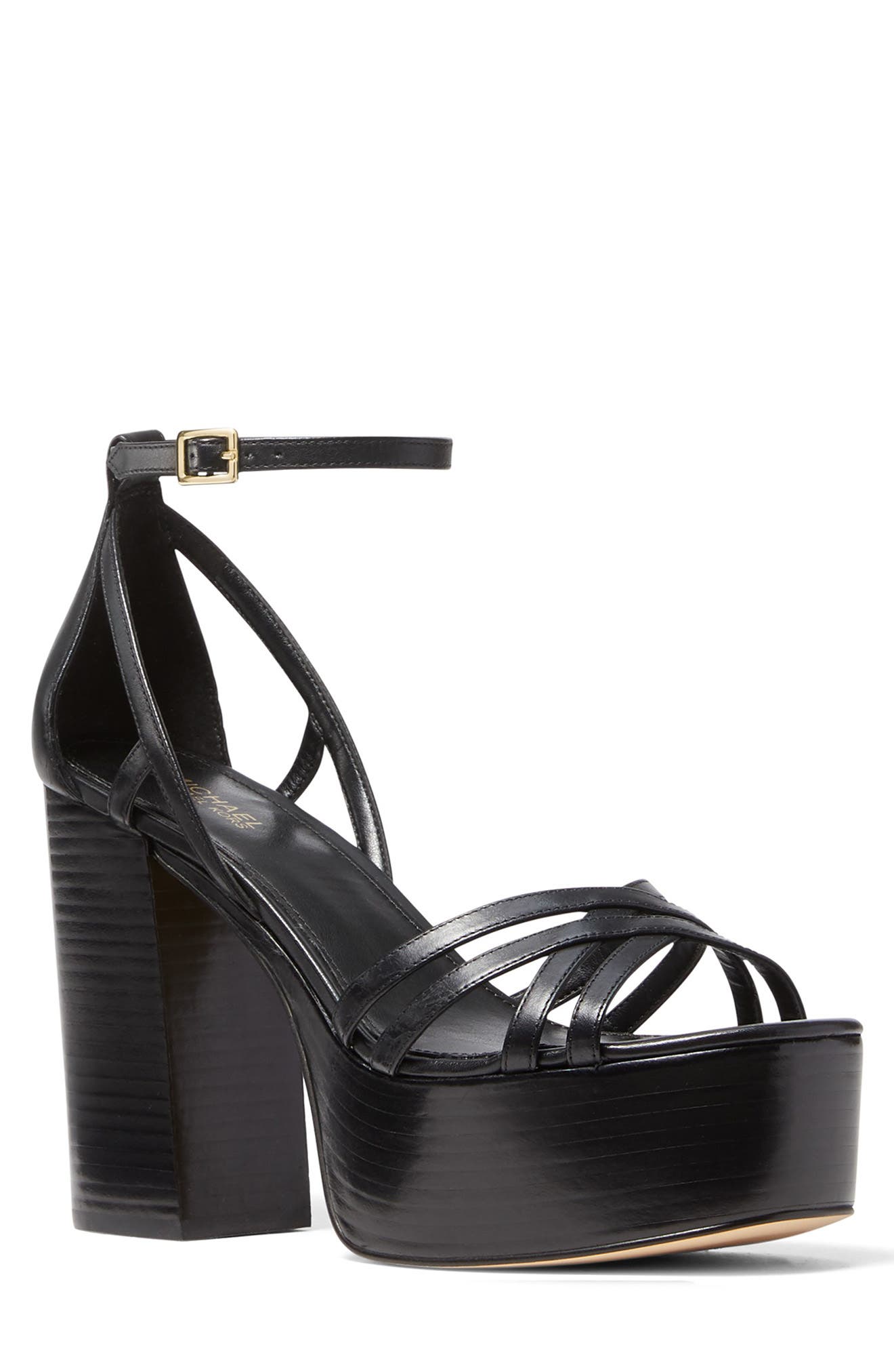 michael kors black platform sandals