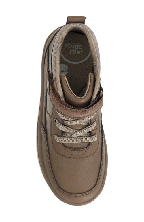 Shop Stride Rite Kids' Braxton Sneaker In Espresso