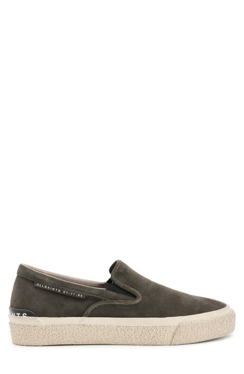 Suede Slip-On Sneaker in Grey