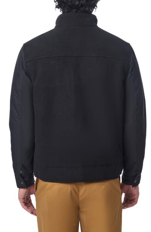 Shop Bernardo Hybrid Harrington Jacket In Black