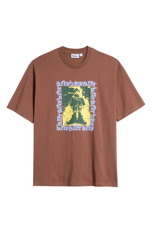 Shop Butter Goods Stolen Boots Graphic T-shirt In Brown