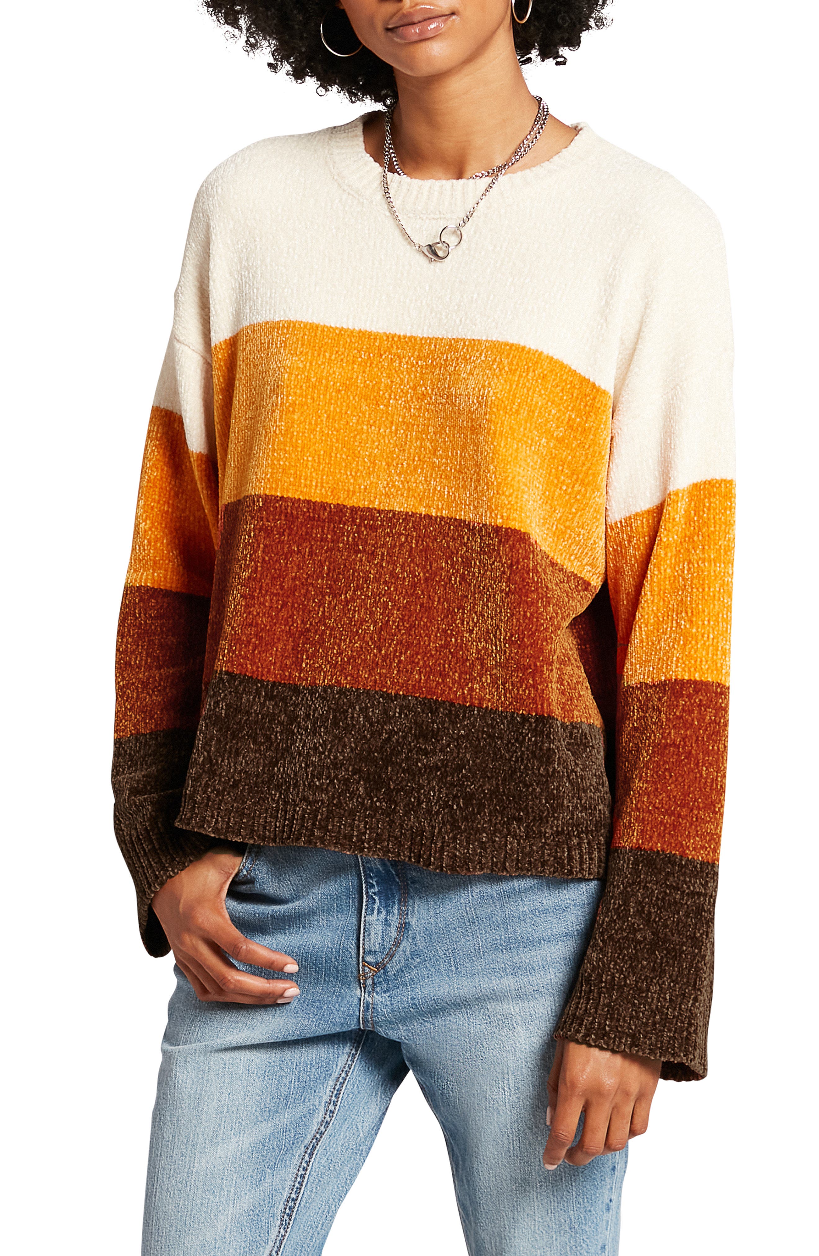 brown chenille sweater