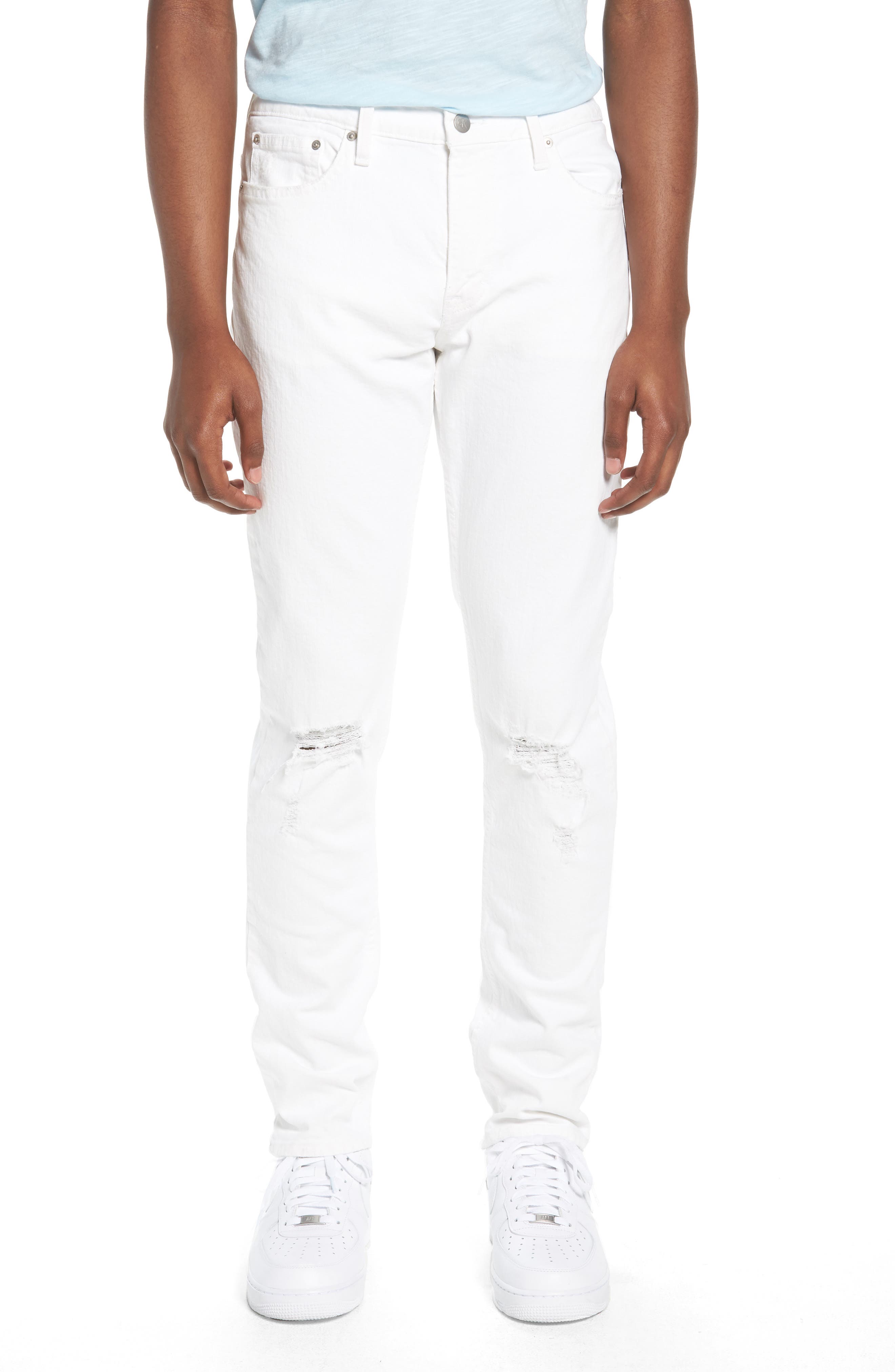 calvin klein white skinny jeans