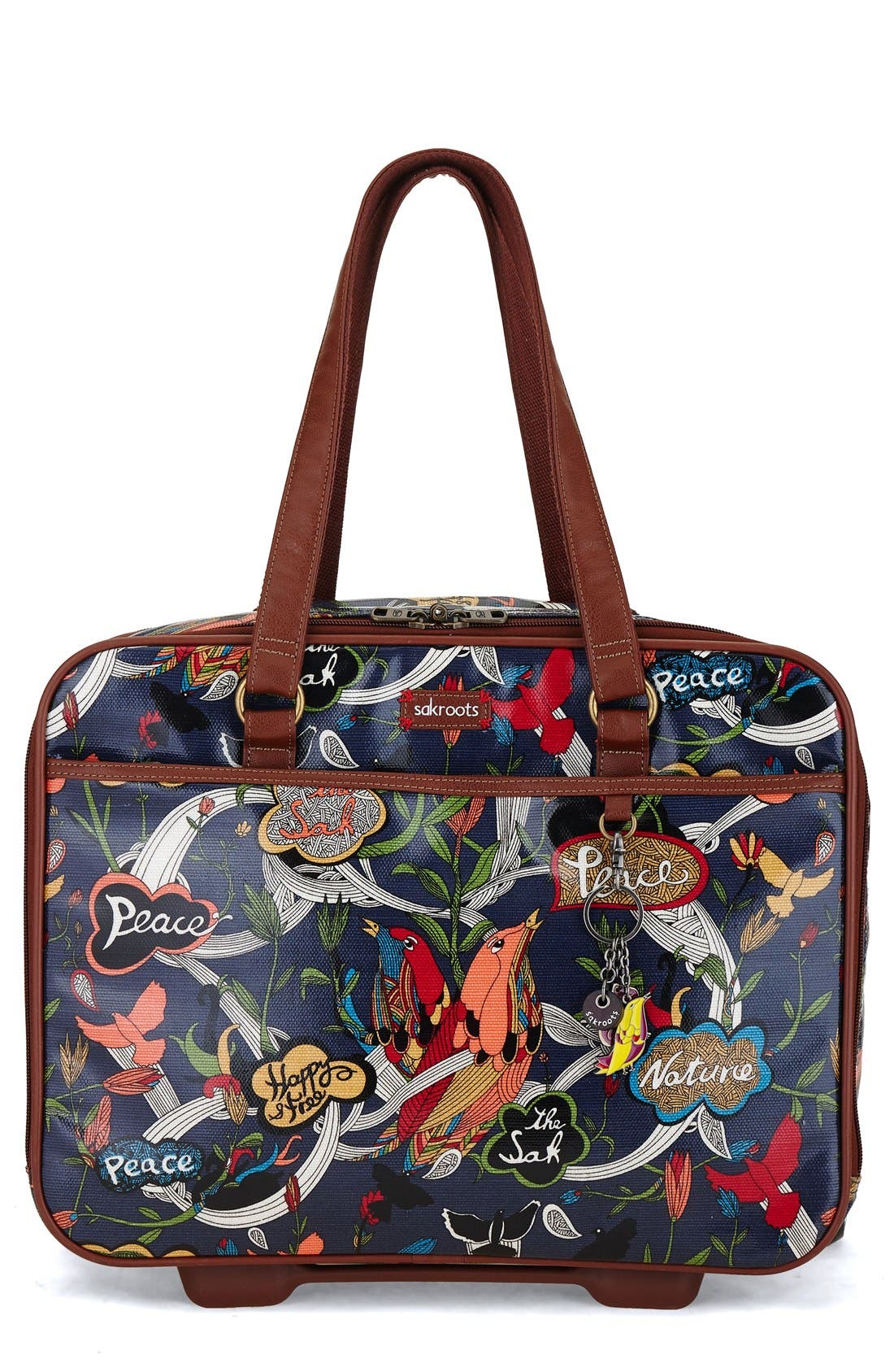 Sakroots 'Artist Circle' Rolling CarryOn Tote (16 inch) Nordstrom