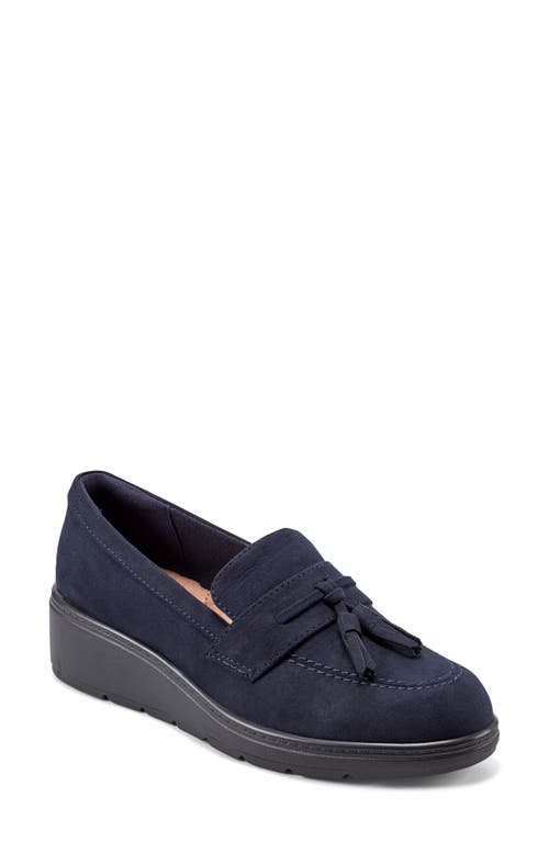 Easy Spirit Tracen Wedge Loafer In Dark Blue