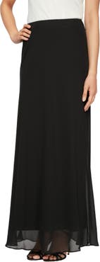 Alex Evenings Chiffon A-Line Skirt